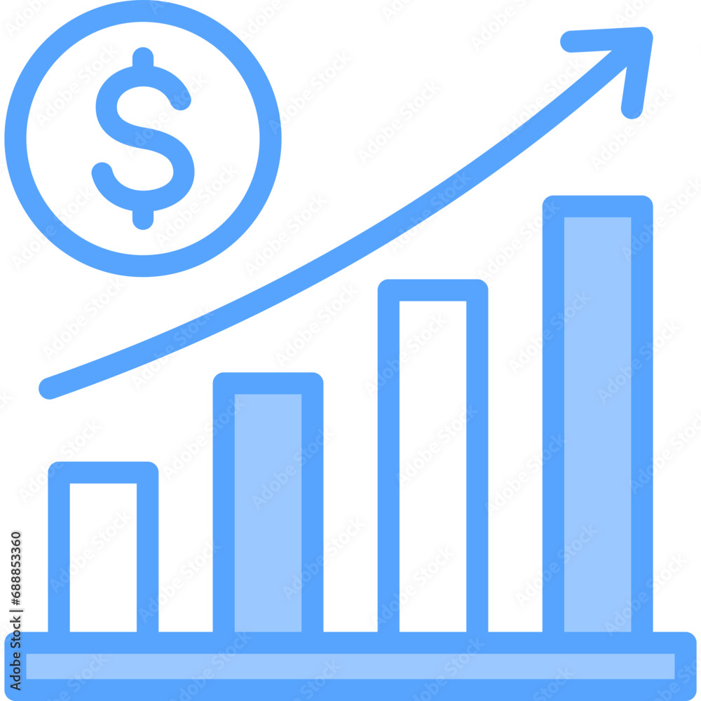 Investment Blue Icon Investment Blue Icon