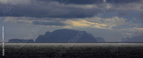 the ilhas desertas islands of the coast of madeira portugal panorama photo