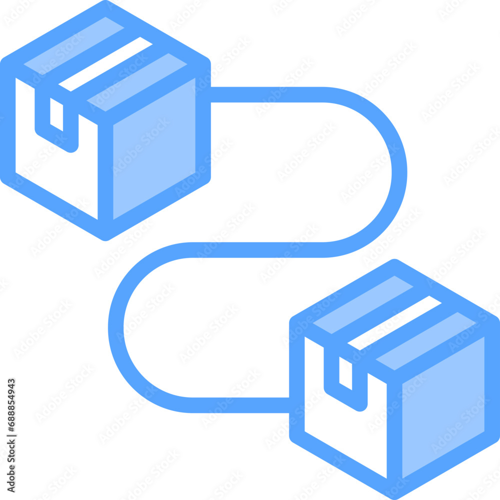 Route Blue Icon Route Blue Icon