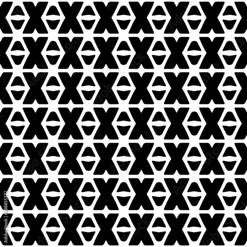 Wallpaper with Seamless repeating pattern. Black and white pattern . Abstract background. Monochrome texture for web page, textures, card, poster, fabric, textile. 
