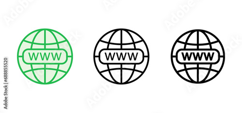 Web icon set. go to web icon. web click icon
