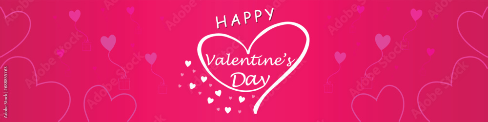 Happy valentines day. Vector banner, greeting card, flayer, poster, with text Happy valentines day Happy valentines day. Vector banner, greeting card, flayer, poster, with text Happy valentines day