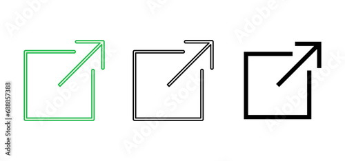 Free Download External link icon set. link icon vector. hyperlink symbol - GFXLoad