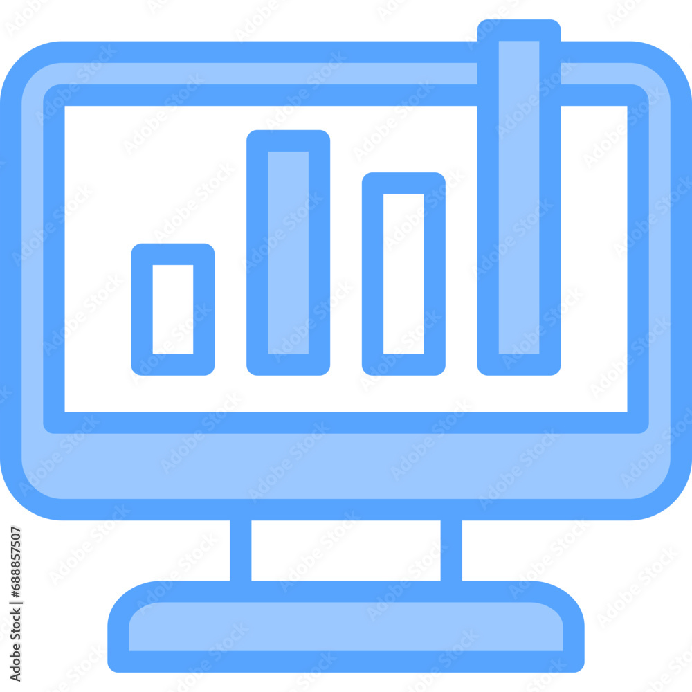 Monitor Blue Icon Monitor Blue Icon
