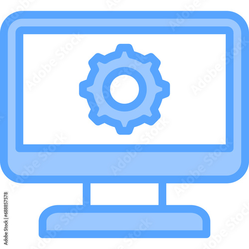 Administration Blue Icon