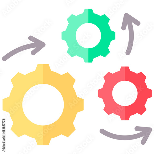 Process Flat Icon