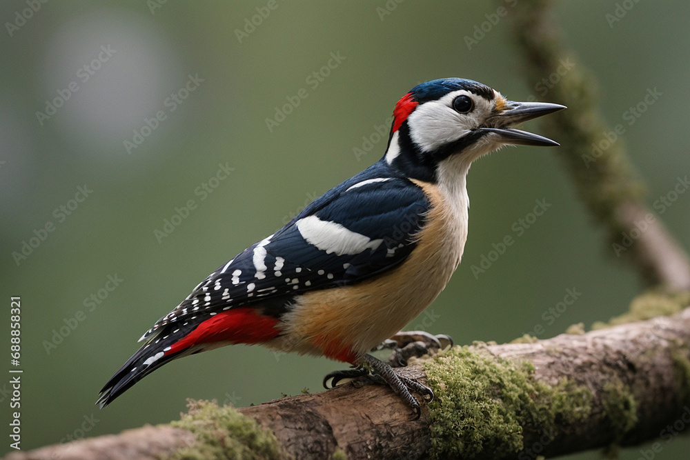 Great Spotted Woodpecker ( Dendrocopos major ) Great Spotted Woodpecker ( Dendrocopos major )