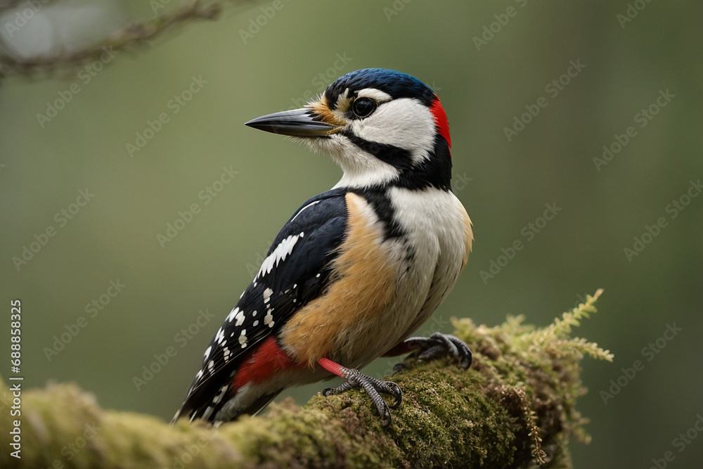 Great Spotted Woodpecker ( Dendrocopos major ) Great Spotted Woodpecker ( Dendrocopos major )