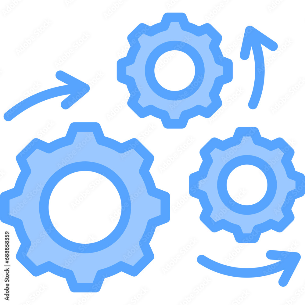 Process Blue Icon Process Blue Icon