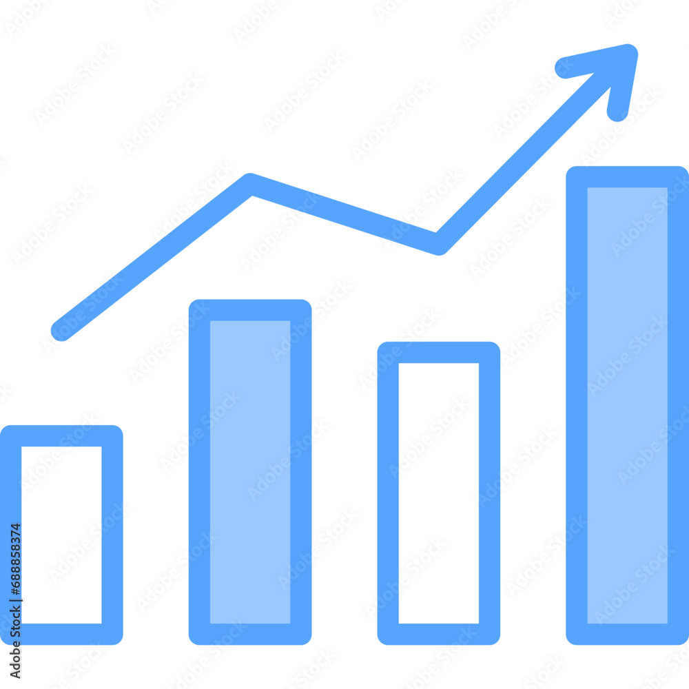 Analytics Blue Icon Analytics Blue Icon