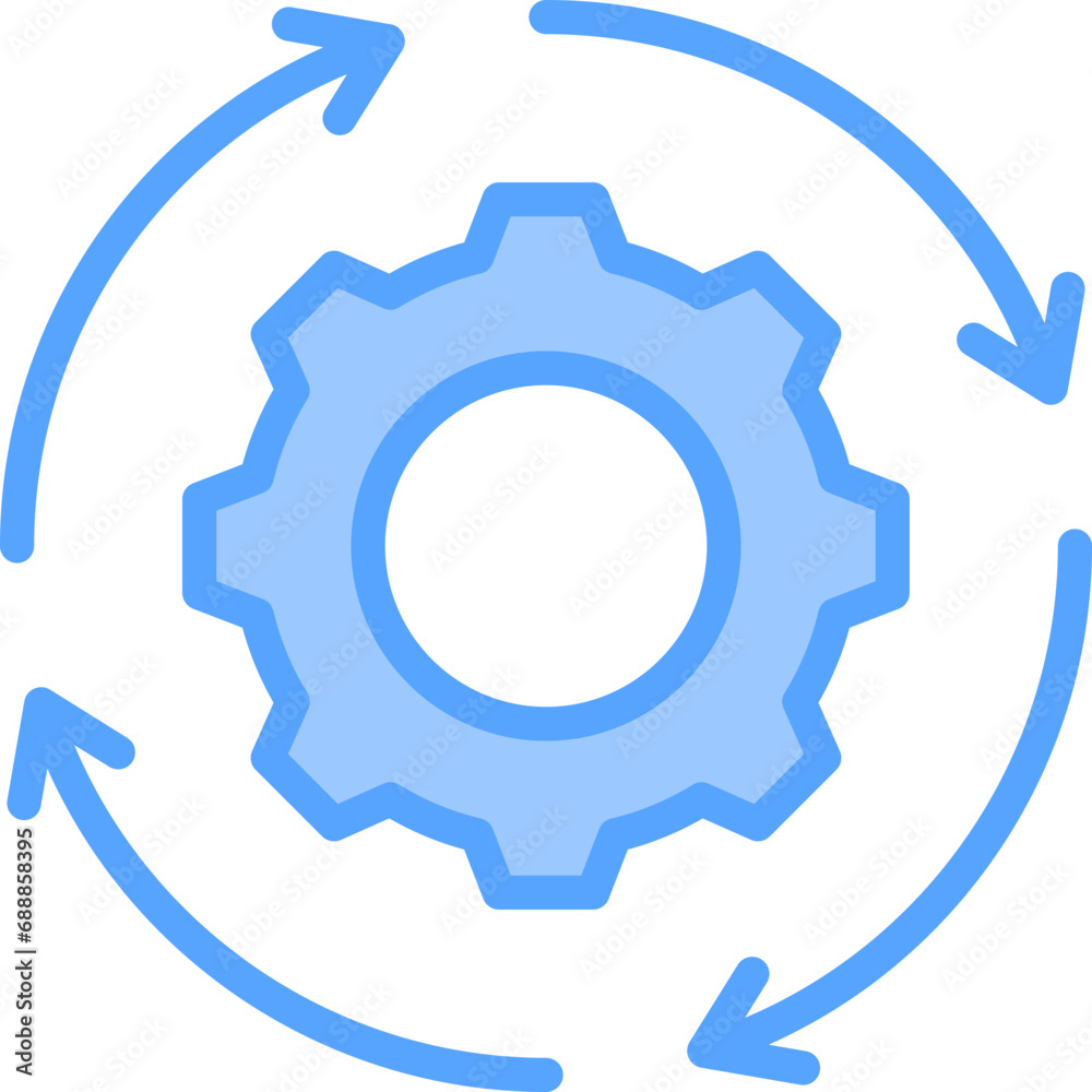 Workflow Blue Icon