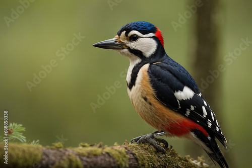 Great Spotted Woodpecker ( Dendrocopos major )