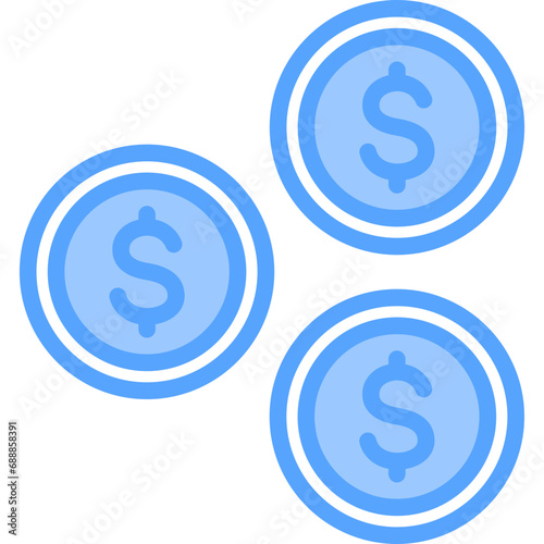 Revenue Blue Icon