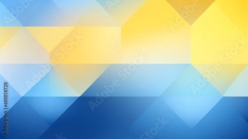 Blue and Yellow Hexagonal Abstract Background