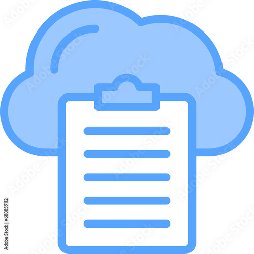 Cloud Blue Icon