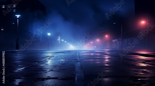 Dark City Streets at Night