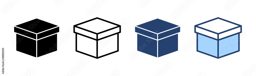 Box icon vector. box sign and symbol, parcel, package Box icon vector. box sign and symbol, parcel, package