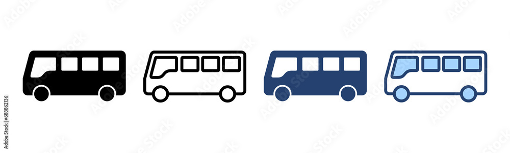 Bus icon vector. bus sign and symbol