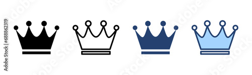 Crown icon vector. crown sign and symbol
