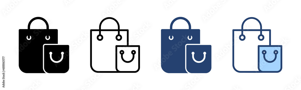 Shopping bag icon vector. shopping sign and symbol Shopping bag icon vector. shopping sign and symbol