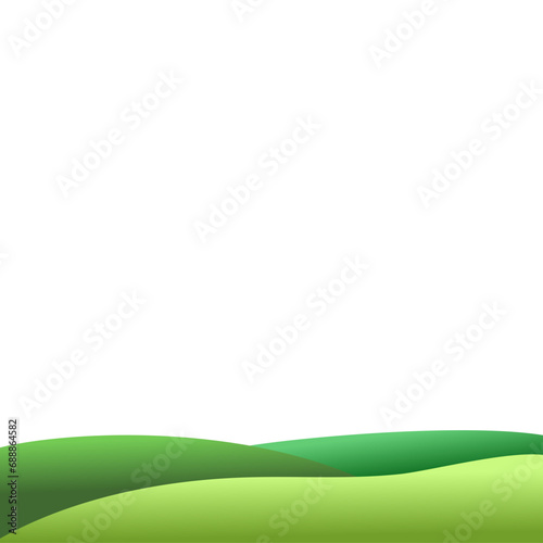 Green Field Cartoon