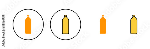 Bottle icon set for web and mobile app. bottle sign and symbol