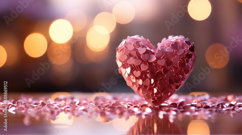 heart on the bokeh background - valentine's day © akarawit