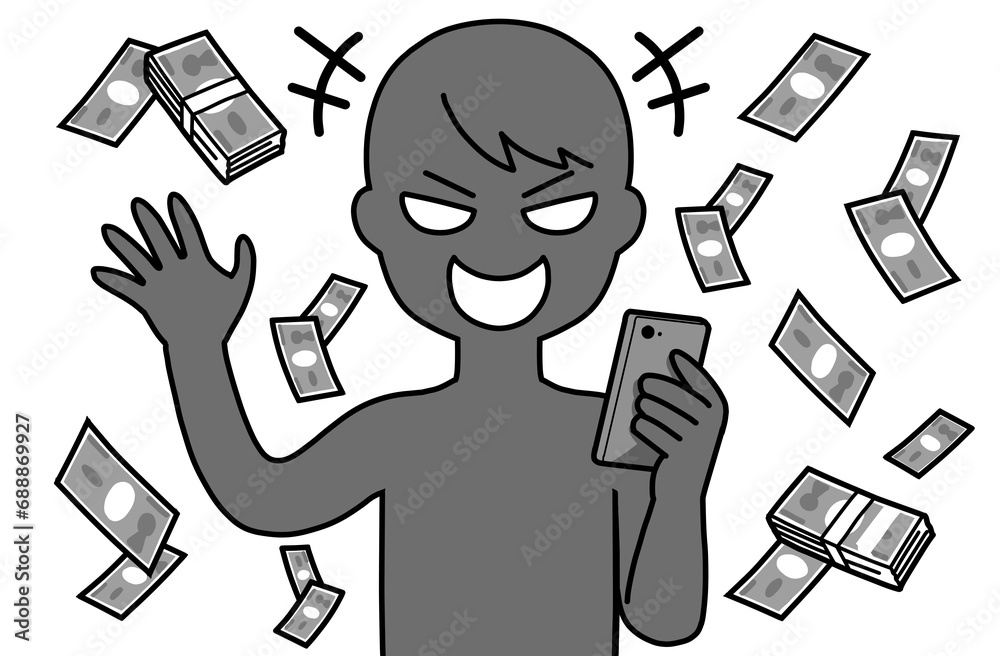 スマホで大儲けする悪人 スマホで大儲けする悪人