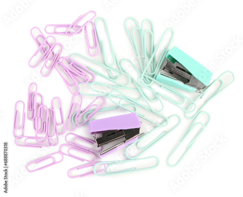 Assorted pastel office supp...