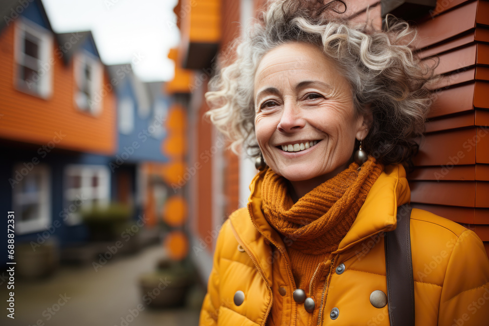 Retirement smiling lady Retirement smiling lady