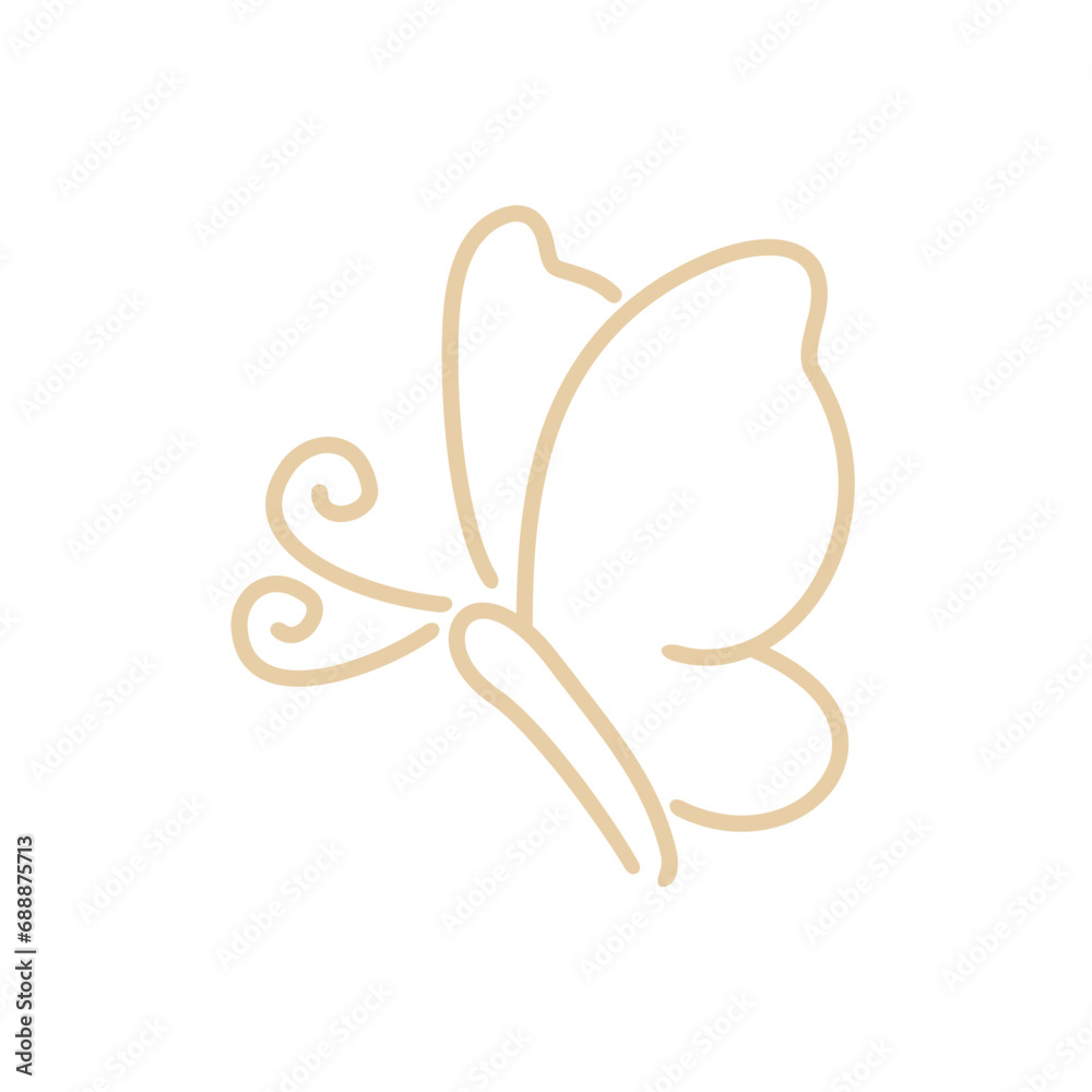 Butterfly Line Art