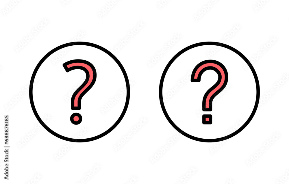 Question icon set illustration. question mark sign and symbol Question icon set illustration. question mark sign and symbol