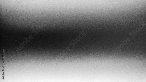 Black white gradient with grain texture effect on abstract background. Abstract black and white animated motion background with grainy grain for loop playback photo