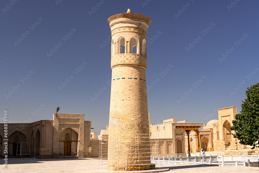 Historical mosque and religious complex of Chor Bakr, Bukhara, Uzbekistan.
