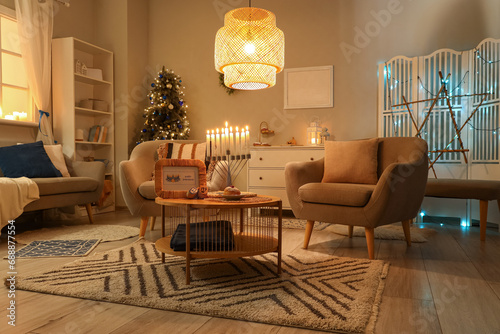 Interior of living room dec...