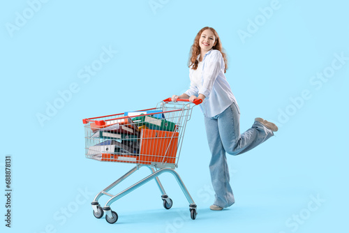 Young woman with document f...