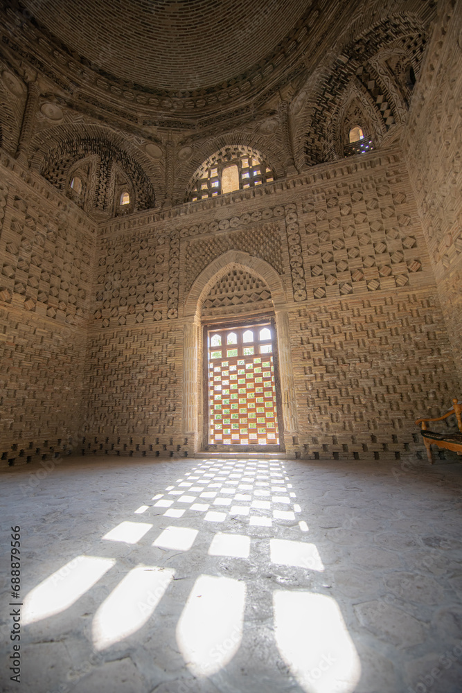 Ismail Samani Mausoleum or Samanid Mausoleum interior detail