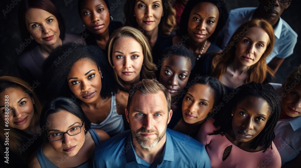Large Group Posing for a Picture. Diverse multicultural ethnic backgrounds concept Large Group Posing for a Picture. Diverse multicultural ethnic backgrounds concept