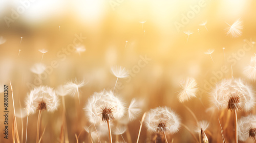 Dandelion Sunlight Images , Abstract blurred nature background dandelion seeds parachute .HD wallpaper 