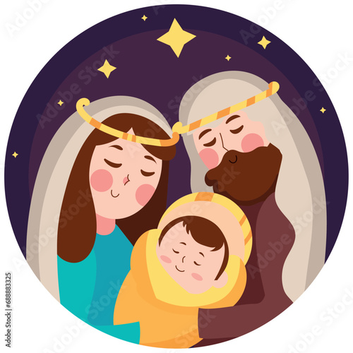 holy family scene photo