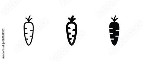 Carrot icon set vector For Web and mobile apps © AGUS
