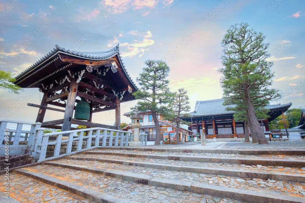 Kyoto, Japan April 5 2023 Kurodani or KonkaiKomyoji temple founded