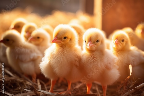 Modern Nest: Adorable Little Chicks in the Poultry Industry