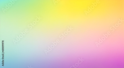 Green lime lemon yellow orange coral peach pink lilac orchid purple violet blue jade teal beige abstract background. Color gradient, ombre. Colorful mix bright fan. Rough grain noise grungy.Template.
 photo