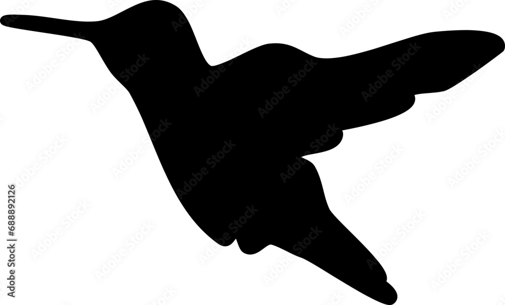 Humming bird graphic shape element design vector Humming bird graphic shape element design vector