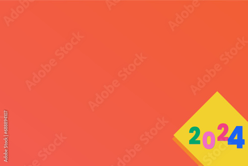 Happy new year 2024 greeting concept for 2024 new year celebration. Happy new year background template.