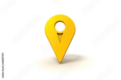 pin location icon for navigation or map, Generative Ai