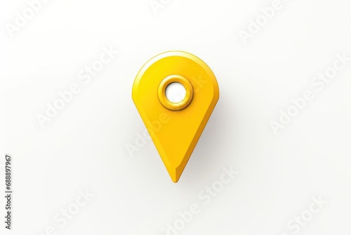 pin location icon for navigation or map, Generative Ai