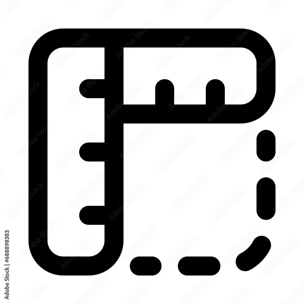 Ruler Line UI Icon Ruler Line UI Icon