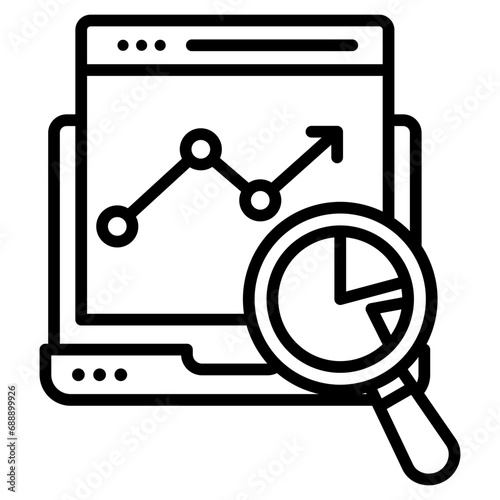 Feasibility Study icon line vector illustration photo